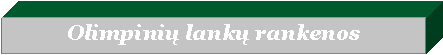 Text Box: Olimpinių lankų rankenos